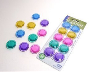 教学演示好帮手 白板磁扣透明磁吸彩色磁珠30mm强力环保树枝材料